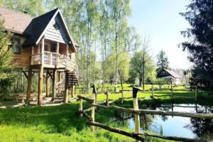 Agrotourism in Wiedźminowo Włodawa Lake Białe Hotel