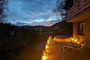 Aleksandria nad Olza – Apartments in den Bergen mit Whirlpool und Sauna, Frühstück, Istebna