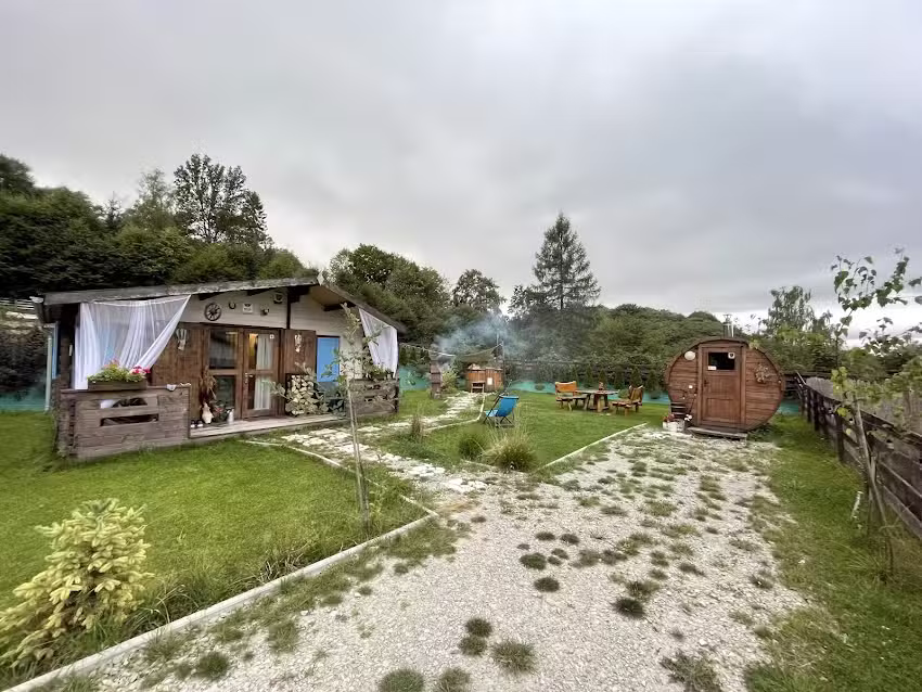 Bieszczadzka Osada Sauna Accommodation with jacuzzi, sauna, children’s pool