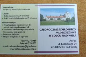 Całoroczne schronisko młodzieżowe w Solcu nad Wisłą