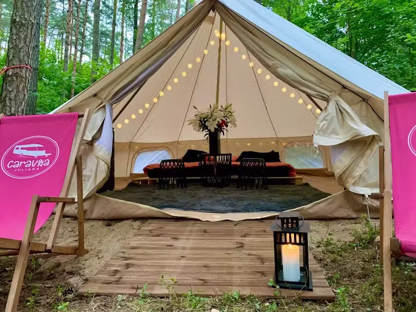 Caravana Juliana Glamping / Mazury / Las / Jezioro
