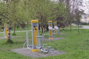 Haus unter den Thujas