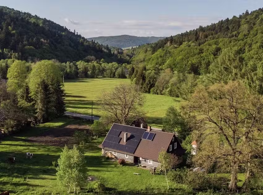 Haus in den Beskiden