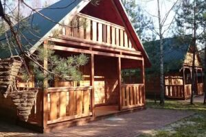 Wooden houses in Roztocze “Sosnowa”