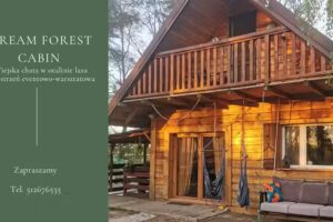 Traumhafte Waldhütte – ein Haus im Wald in der Nähe von Warschau