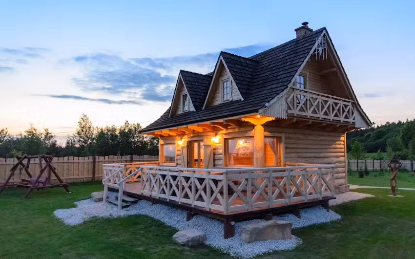 Friland – drewniany domek z sauną świętokrzyskie