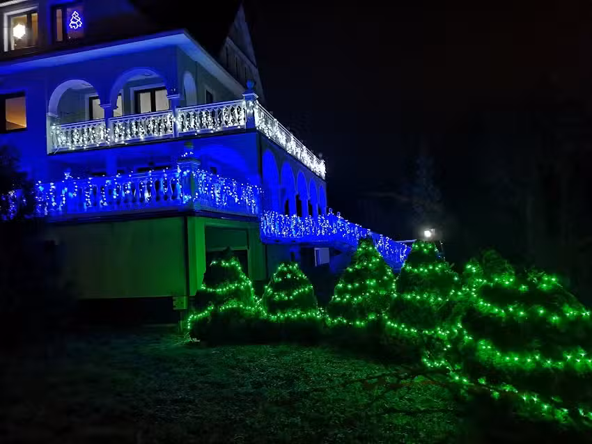 A forester’s lodge by the pond