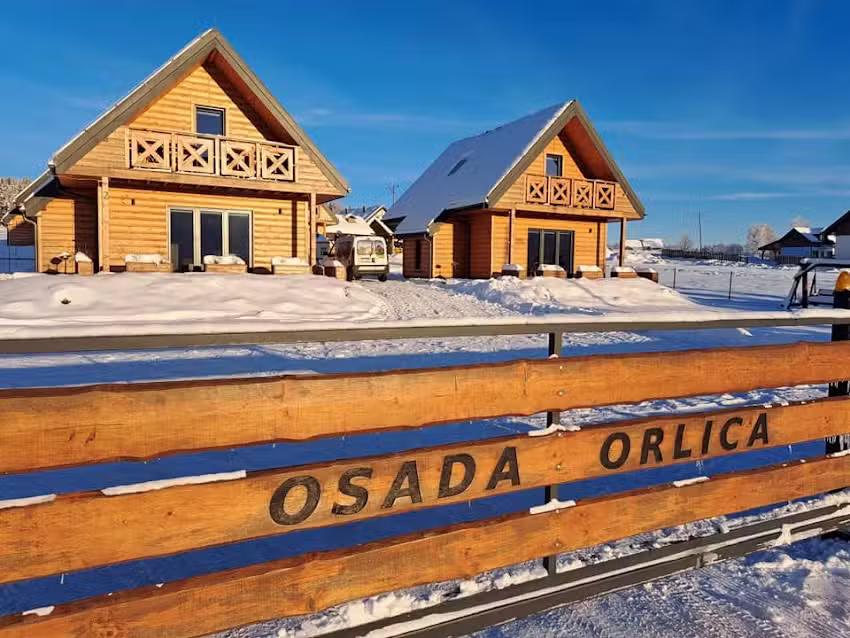 Osada Orlica – atmospheric cottages with a view and a thermal SPA – accommodation Lasówka Zieleniec