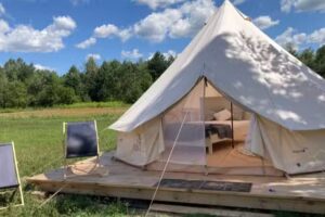 MAMA VERDE Habitat. Glamping, atmospheric camper park, camping site, tents, bikes, off-road trips