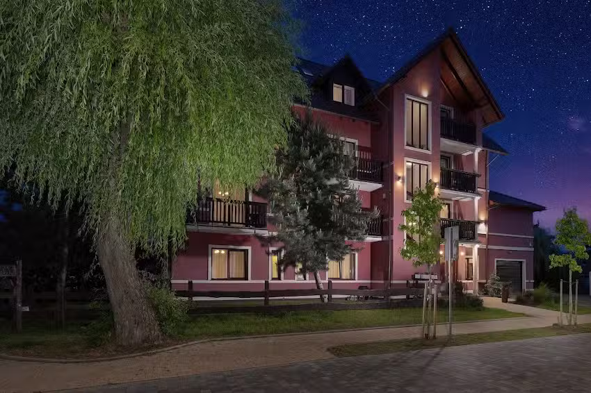 Willa Karmazynowa Przystań – pokoje, noclegi Międzywodzie