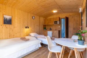 Zacisze near Suntago aquapark water park accommodation cottages year-round thermal baths Mszczonów deepest diving pool deepspot